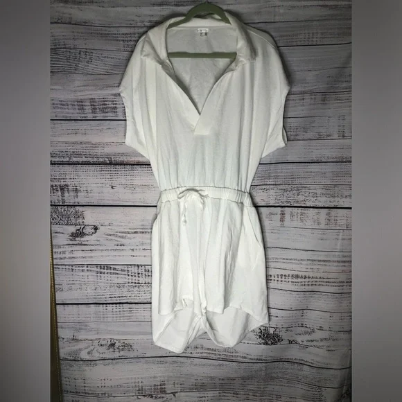 VENUS White Short Sleeve Terry Cloth Romper size 2X NWOT - Picture 5 of 15